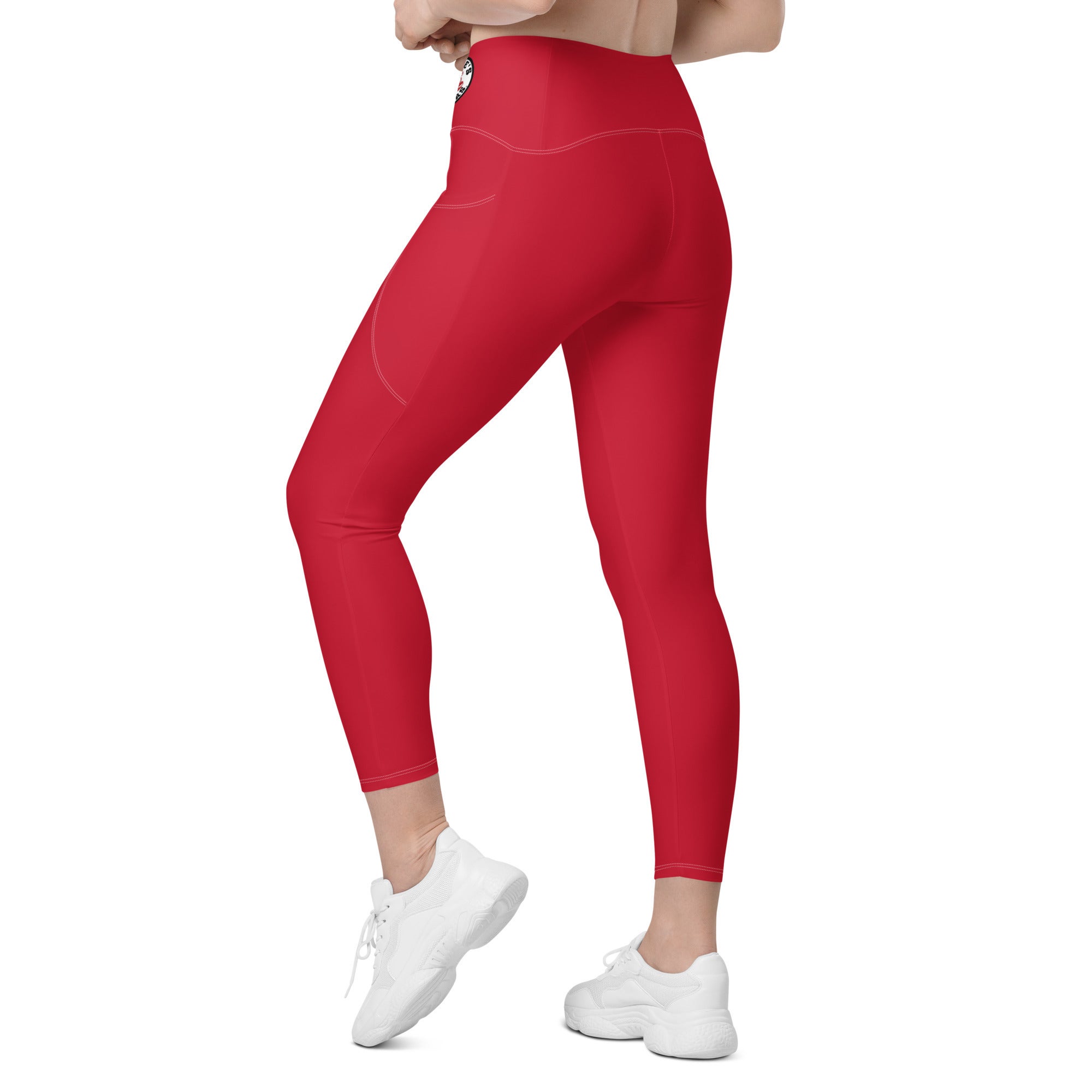 goberserkpt Leggings w pockets Fit Gear Dark RED